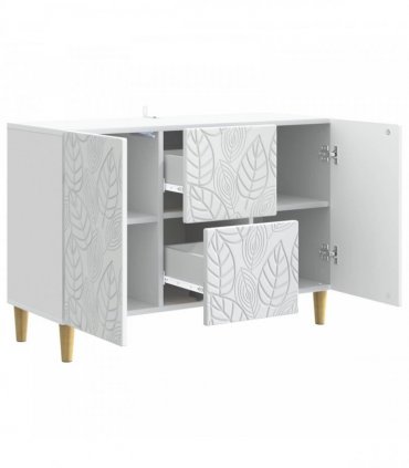 vidaXL Sideboard White 89 x 34.5 x 60 cm Engineered Wood
