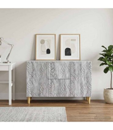 vidaXL Sideboard Grey Sonoma 89 x 34.5 x 60 cm Engineered Wood — V0672202807