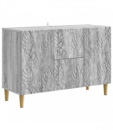 vidaXL Sideboard Grey Sonoma 89 x 34.5 x 60 cm Engineered Wood — V0672202807