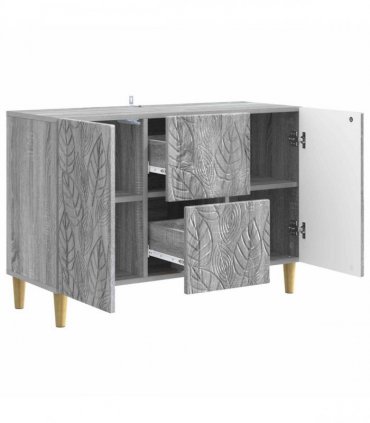 vidaXL Sideboard Grey Sonoma 89 x 34.5 x 60 cm Engineered Wood — V0672202807