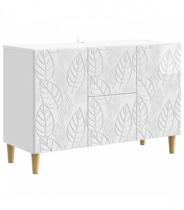 vidaXL Sideboard High Gloss White 89 x 34.5 x 60 cm Engineered Wood — V0672202808
