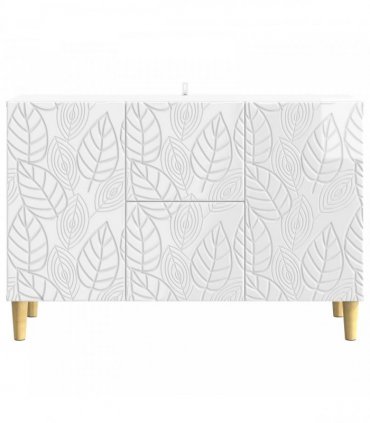 vidaXL Sideboard High Gloss White 89 x 34.5 x 60 cm Engineered Wood — V0672202808