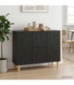 vidaXL Sideboard Black 89 x 34.5 x 60 cm Engineered Wood