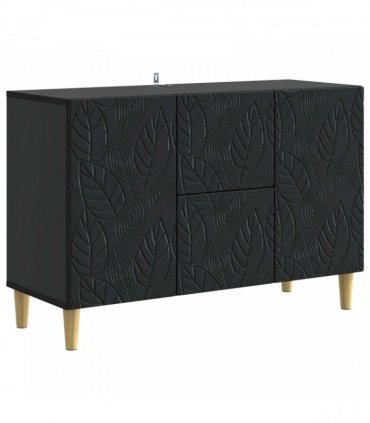vidaXL Sideboard Black 89 x 34.5 x 60 cm Engineered Wood