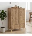vidaXL Sideboard Artisan Oak 66 x 34.5 x 95 cm Engineered Wood — V0672202810