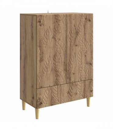 vidaXL Sideboard Artisan Oak 66 x 34.5 x 95 cm Engineered Wood — V0672202810