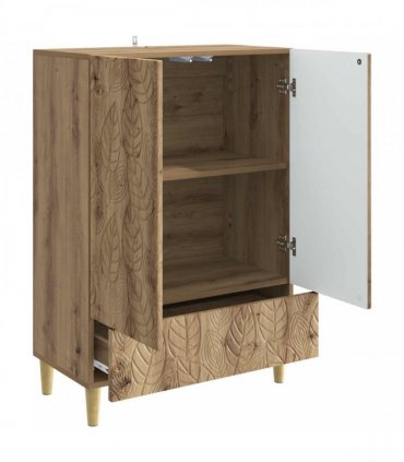 vidaXL Sideboard Artisan Oak 66 x 34.5 x 95 cm Engineered Wood — V0672202810