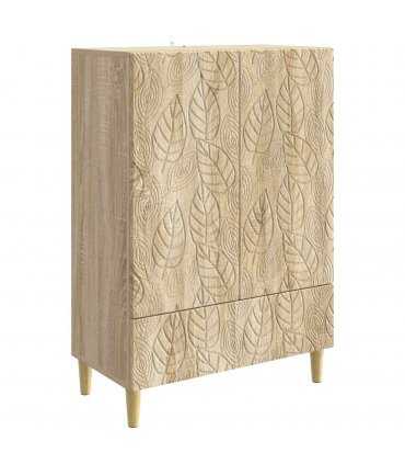 vidaXL Sideboard Sonoma Oak 66 x 34.5 x 95 cm Engineered Wood — V0672202811