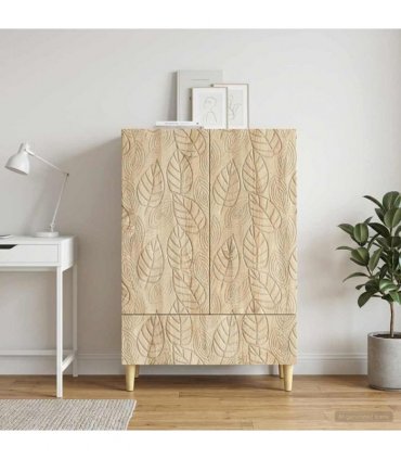 vidaXL Sideboard Sonoma Oak 66 x 34.5 x 95 cm Engineered Wood — V0672202811