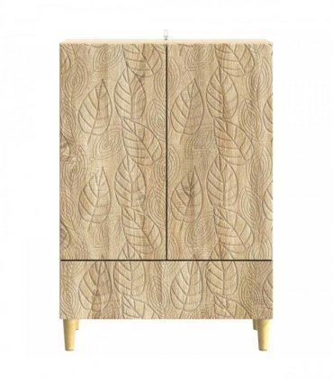 vidaXL Sideboard Sonoma Oak 66 x 34.5 x 95 cm Engineered Wood — V0672202811