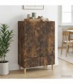 vidaXL Sideboard Smoked Oak 66 x 34.5 x 95 cm Engineered Wood — V0672202813