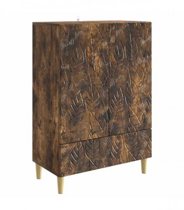 vidaXL Sideboard Smoked Oak 66 x 34.5 x 95 cm Engineered Wood — V0672202813