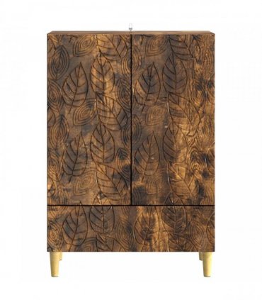vidaXL Sideboard Smoked Oak 66 x 34.5 x 95 cm Engineered Wood — V0672202813
