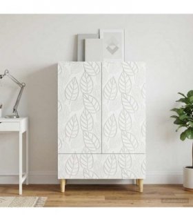 vidaXL Sideboard White 66 x 34.5 x 95 cm Engineered Wood