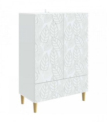 vidaXL Sideboard White 66 x 34.5 x 95 cm Engineered Wood