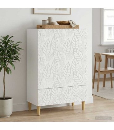 vidaXL Sideboard White 66 x 34.5 x 95 cm Engineered Wood