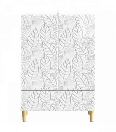 vidaXL Sideboard High Gloss White 66 x 34.5 x 95 cm Engineered Wood — V0672202817