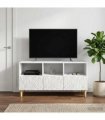 vidaXL TV Cabinet 102 x 34.5 x 50 cm White Engineered Wood