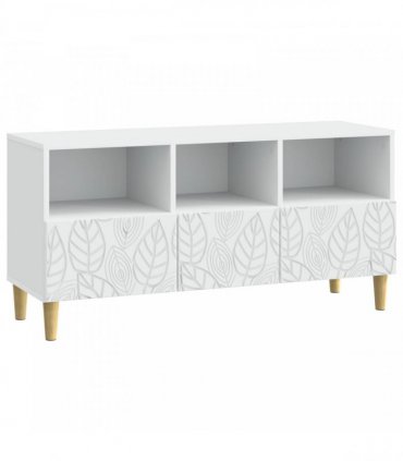 vidaXL TV Cabinet 102 x 34.5 x 50 cm White Engineered Wood