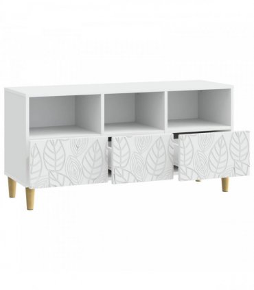 vidaXL TV Cabinet 102 x 34.5 x 50 cm White Engineered Wood