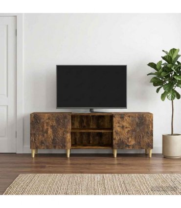 vidaXL TV Cabinet 150 x 31 x 50 cm Smoked Oak Engineered Wood