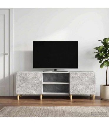 vidaXL TV Cabinet 150 x 31 x 50 cm Concrete Grey Engineered Wood