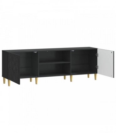 vidaXL TV Cabinet 150 x 31 x 50 cm Black Engineered Wood