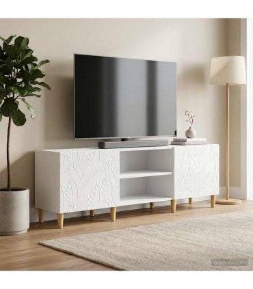 vidaXL TV Cabinet 150 x 31 x 50 cm High Gloss White Engineered Wood