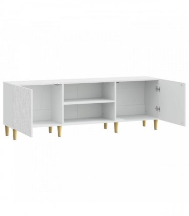 vidaXL TV Cabinet 150 x 31 x 50 cm High Gloss White Engineered Wood