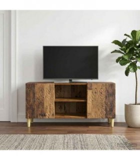 vidaXL TV Cabinet 102 x 34.5 x 50 cm Old Wood Engineered Wood — V0672202838