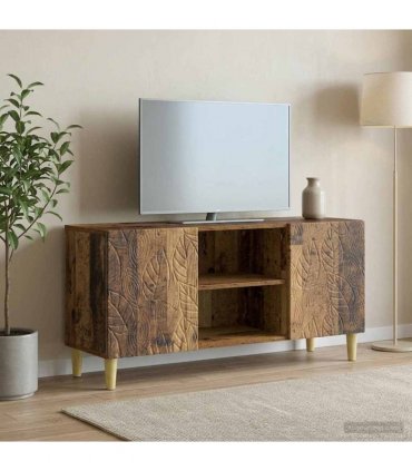 vidaXL TV Cabinet 102 x 34.5 x 50 cm Old Wood Engineered Wood — V0672202838