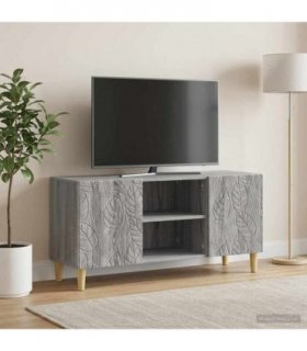 vidaXL TV Cabinet 102 x 34.5 x 50 cm Grey Sonoma Engineered Wood — V0672202840