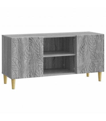 vidaXL TV Cabinet 102 x 34.5 x 50 cm Grey Sonoma Engineered Wood — V0672202840