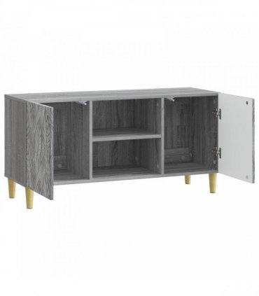 vidaXL TV Cabinet 102 x 34.5 x 50 cm Grey Sonoma Engineered Wood — V0672202840