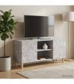 vidaXL TV Cabinet 102 x 34.5 x 50 cm Concrete Grey Engineered Wood — V0672202841