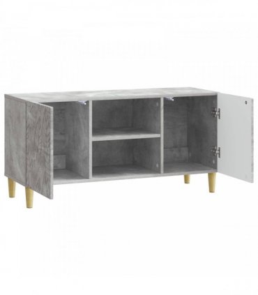 vidaXL TV Cabinet 102 x 34.5 x 50 cm Concrete Grey Engineered Wood — V0672202841