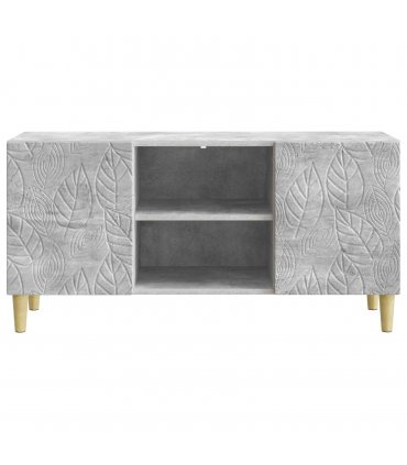 vidaXL TV Cabinet 102 x 34.5 x 50 cm Concrete Grey Engineered Wood — V0672202841