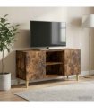 vidaXL TV Cabinet 102 x 34.5 x 50 cm Smoked Oak Engineered Wood — V0672202842