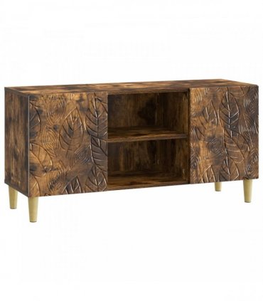 vidaXL TV Cabinet 102 x 34.5 x 50 cm Smoked Oak Engineered Wood — V0672202842