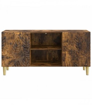 vidaXL TV Cabinet 102 x 34.5 x 50 cm Smoked Oak Engineered Wood — V0672202842