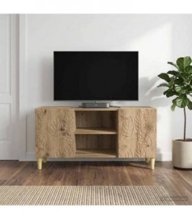 vidaXL TV Cabinet 102 x 34.5 x 50 cm Artisan Oak Engineered Wood — V0672202843