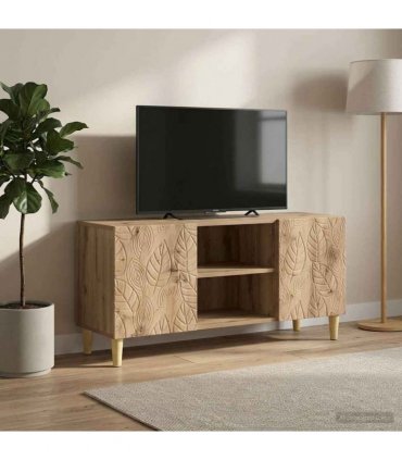 vidaXL TV Cabinet 102 x 34.5 x 50 cm Artisan Oak Engineered Wood — V0672202843