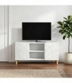 vidaXL TV Cabinet 102 x 34.5 x 50 cm White Engineered Wood — V0672202844