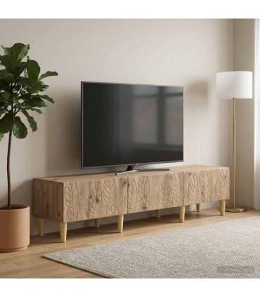 vidaXL TV Cabinet 147 x 34.5 x 30 cm Artisan Oak Engineered Wood