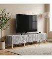 vidaXL TV Cabinet 147 x 34.5 x 30 cm Grey Sonoma Engineered Wood