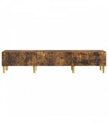 vidaXL TV Cabinet 147 x 34.5 x 30 cm Smoked Oak Engineered Wood
