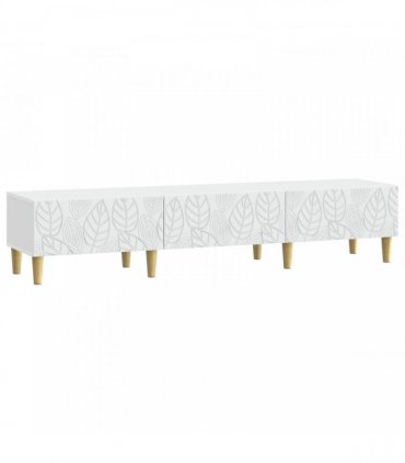 vidaXL TV Cabinet 147 x 34.5 x 30 cm White Engineered Wood