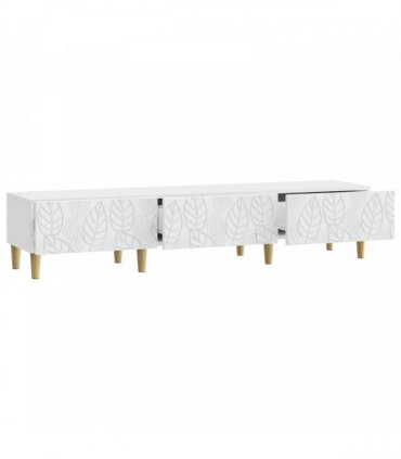 vidaXL TV Cabinet 147 x 34.5 x 30 cm White Engineered Wood