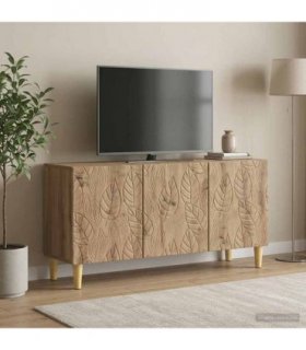 vidaXL TV Cabinet 99 x 34.5 x 50 cm Artisan Oak Engineered Wood