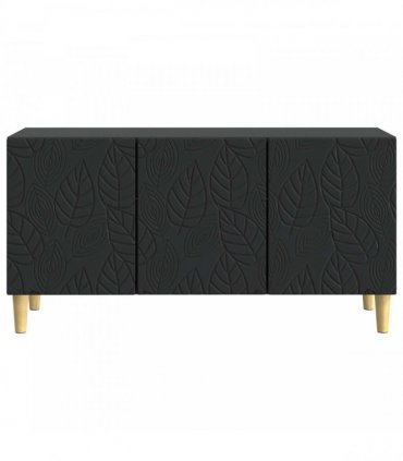 vidaXL TV Cabinet 99 x 34.5 x 50 cm Black Engineered Wood
